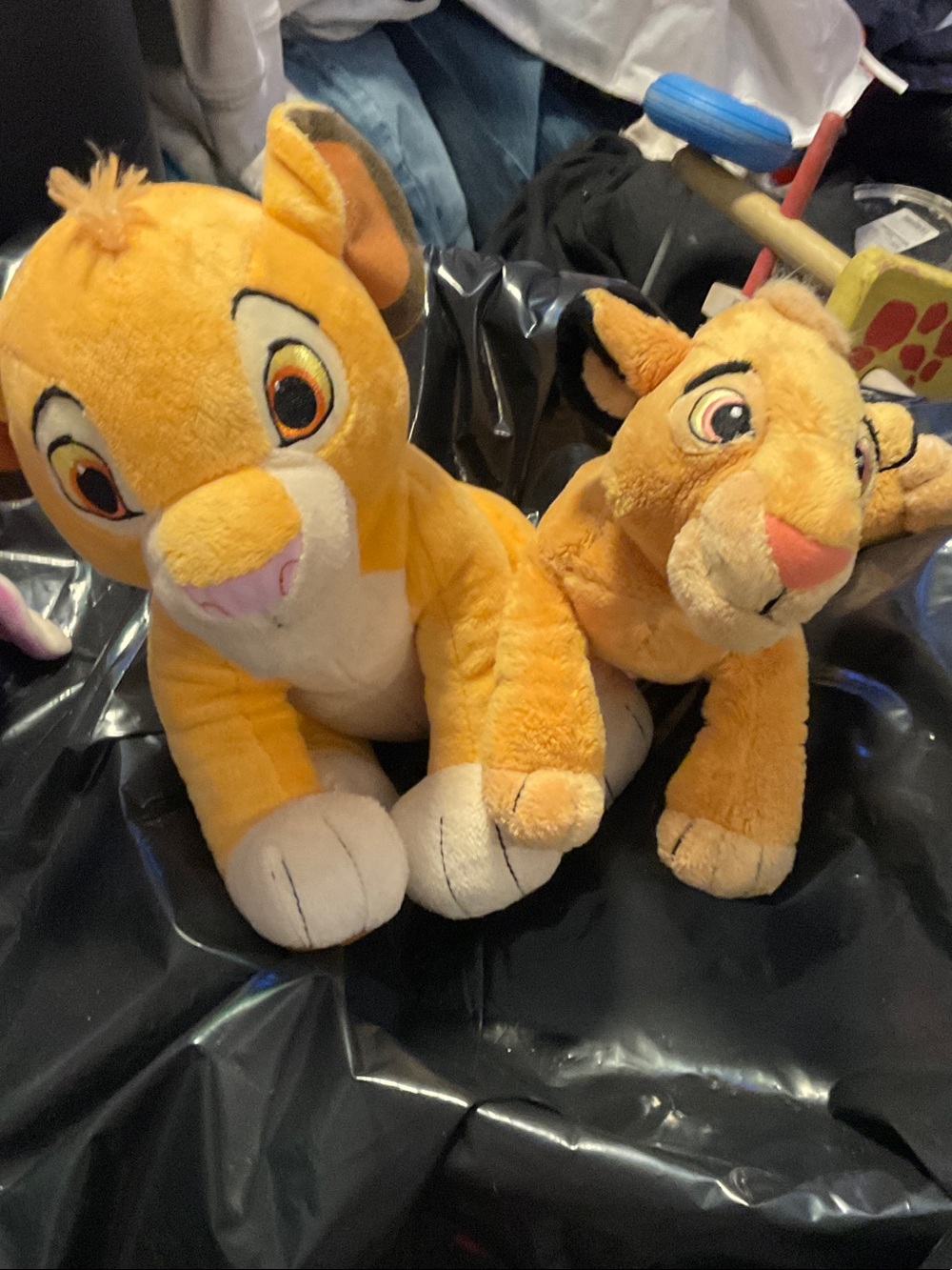 2 Disney Kohl’s cares Simba plush stuffed and beanbag from The Lion King